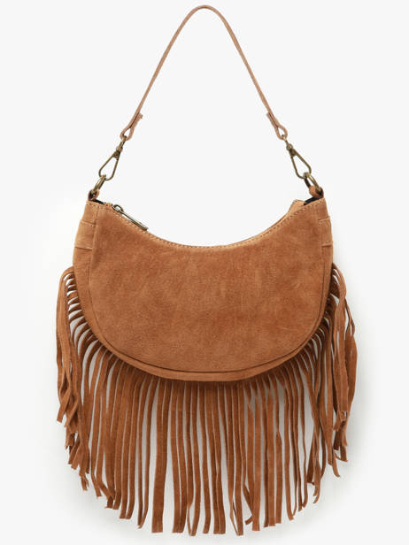 Schoudertas Velvet Milano Bruin velvet VE25064 ander zicht 2